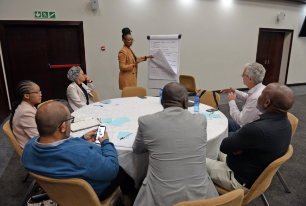 Group discussion at the South Africa steel decarbonization workshop.