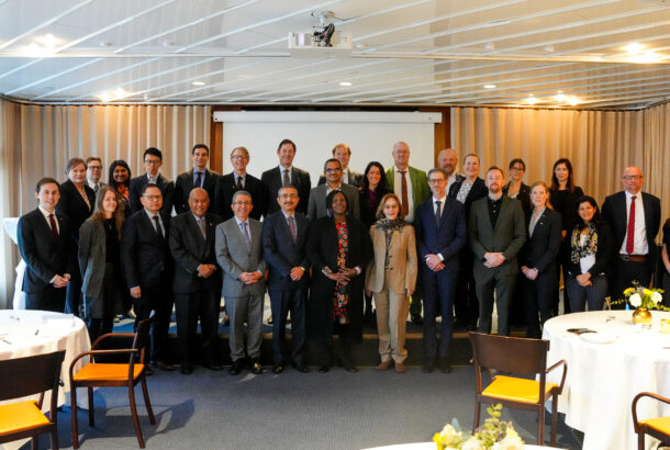 Group photo taken the end of th LeadIT breakfast briefing in Stockholm