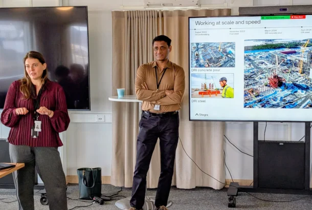 Presentation of the Stegra green steel project in Boden, Sweden with Durgesh Gupta, Senior Vice President, Global Iron Making Technology and Luisa Orre, Chief Business Development Officer.
