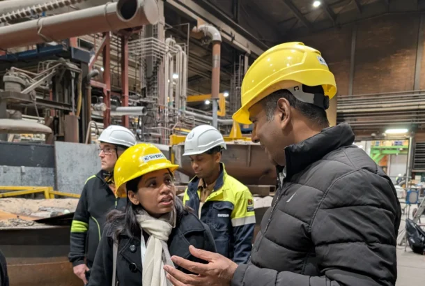Tour of the Swerim facilities, Luleå, Sweden.