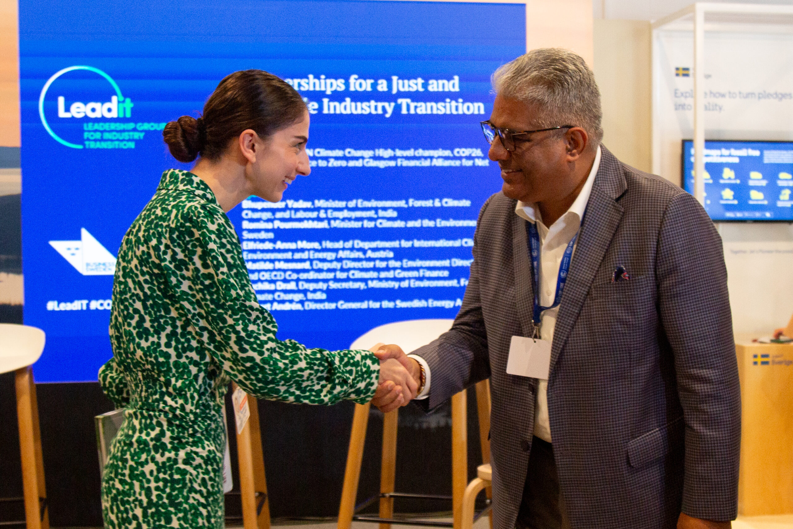 india sweden handshake leadit 2.0 india sweden itp side event cop28