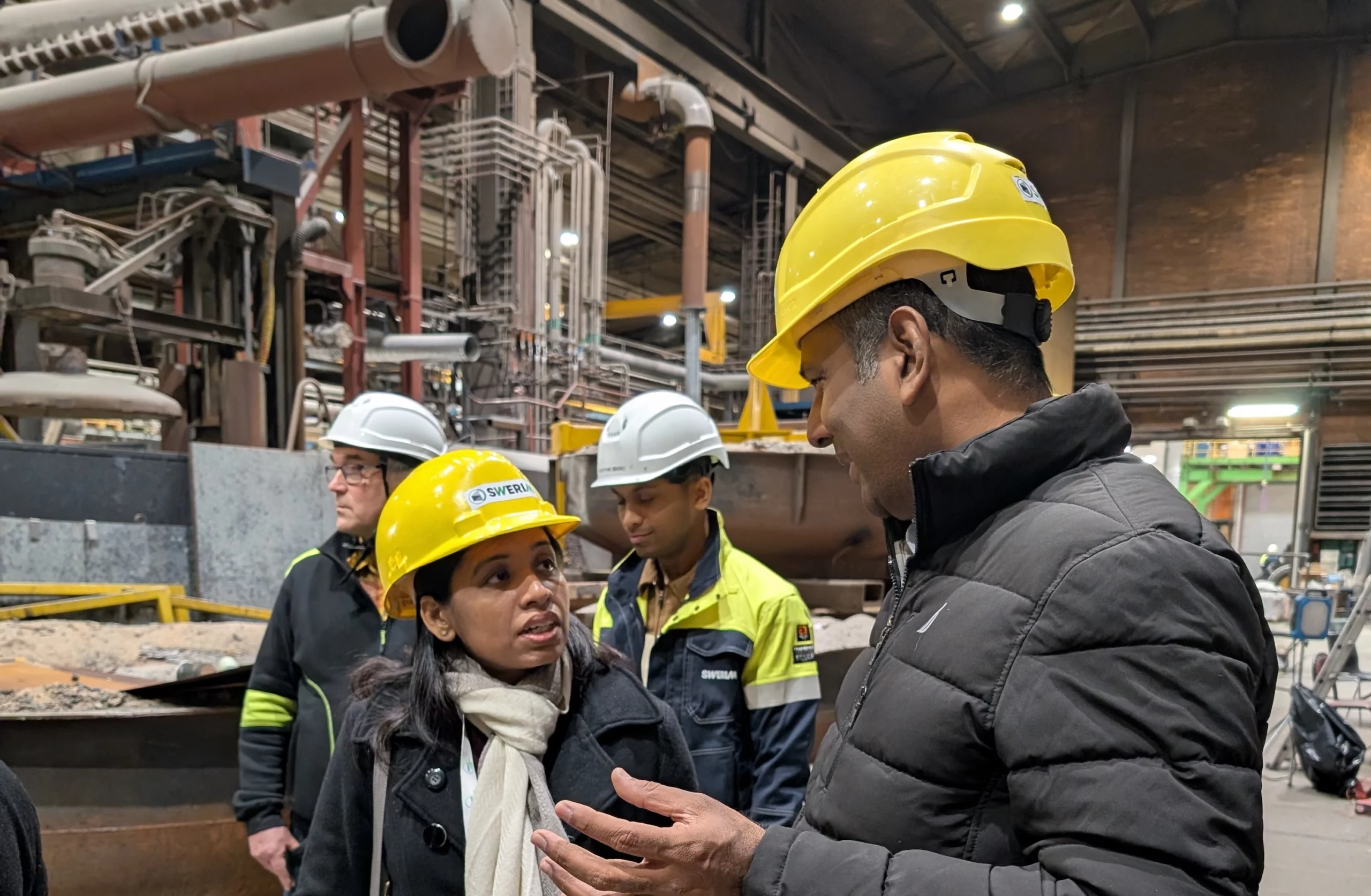 Tour of the Swerim facilities, Luleå, Sweden.