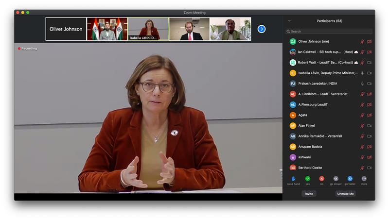 Screenshot taken at Leadership Summit