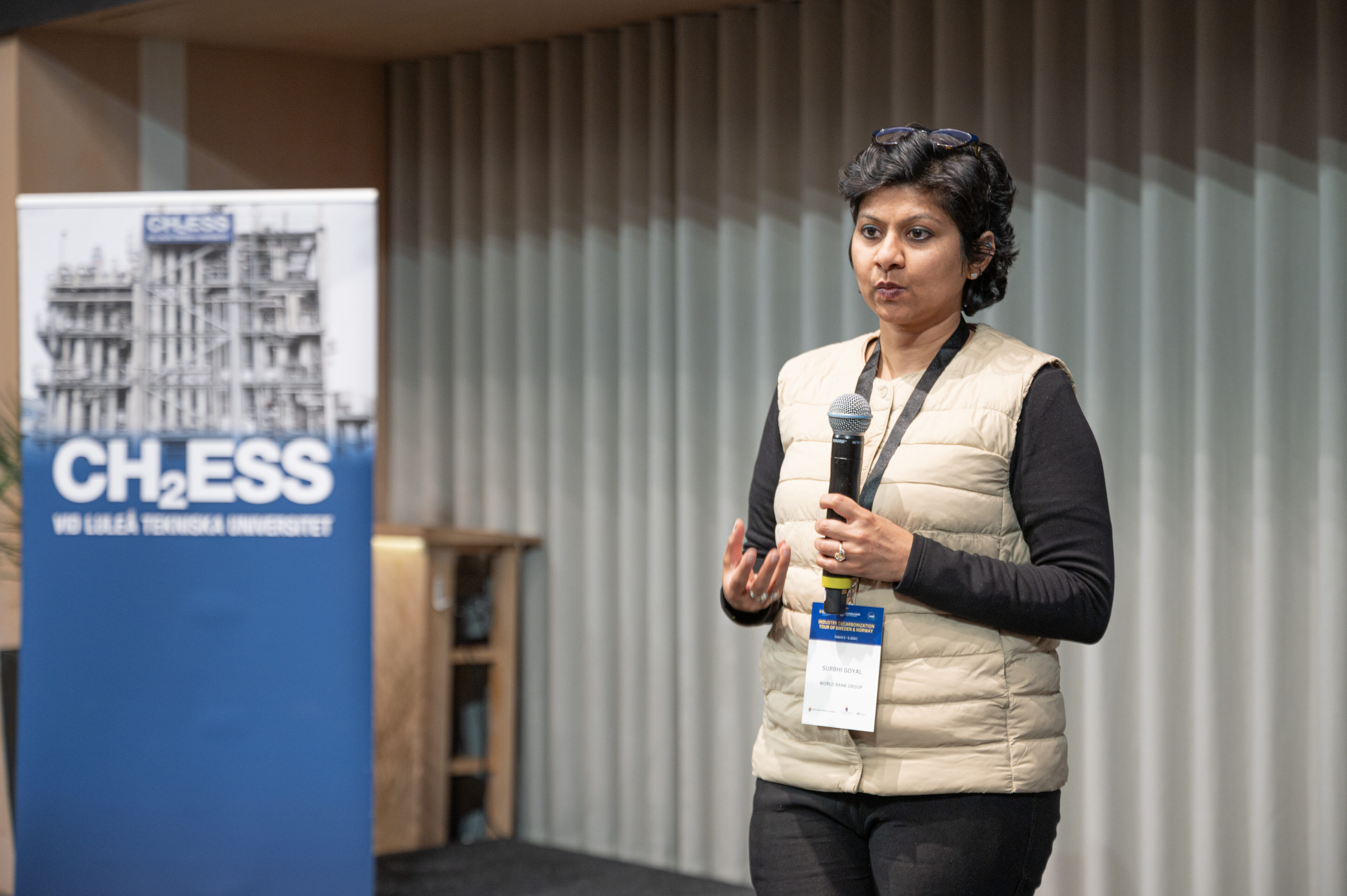 Surbhi Goyal, World Bank Group at CH2ESS. Photo: Staffan Westerlund/LTU
