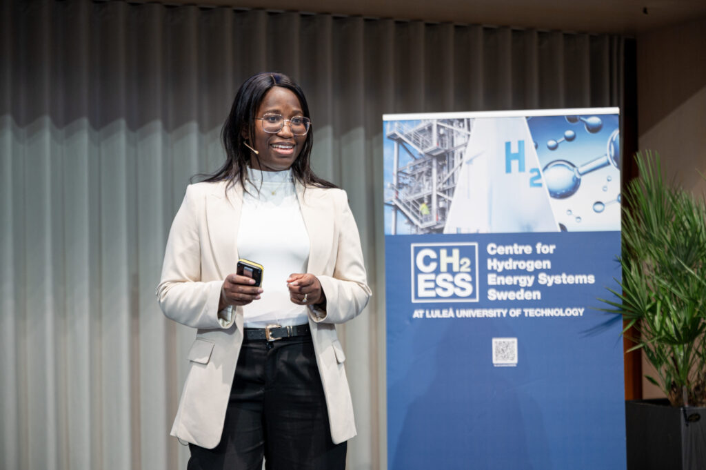 Rhoda Afriyie Mensah, researcher in Fire Technology, CH2ESS. Photo: Staffan Westerlund/LTU