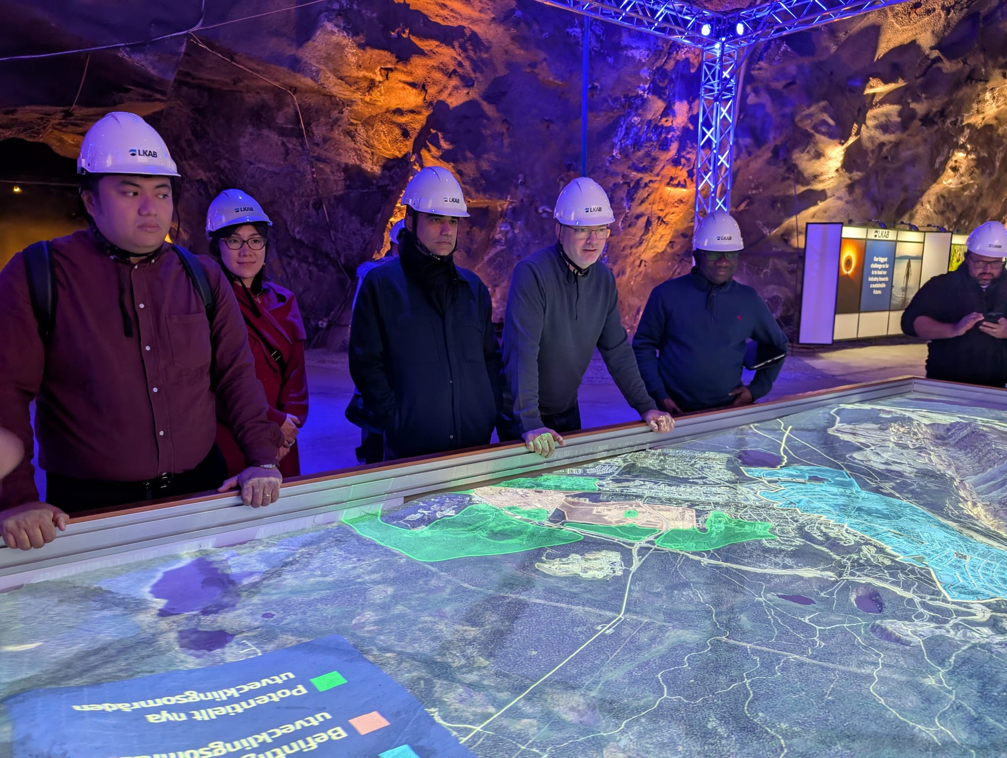 Map of expansion plans at LKAB mine, Kiruna. Photo: Jane Birch/LeadIT