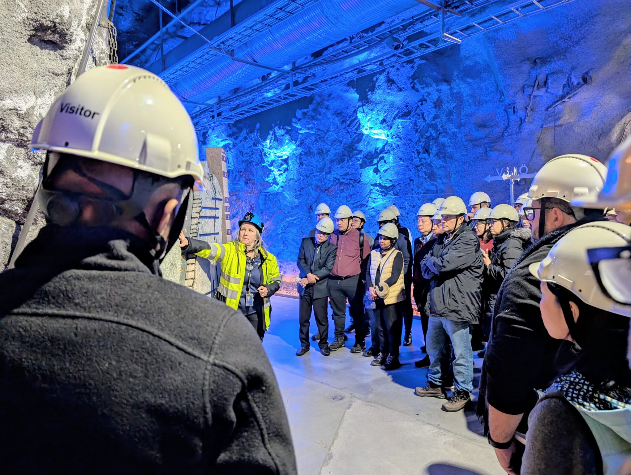 Presentation of the development of mining in Kiruna with LKAB. Photo:Jane Birch/LeadIT